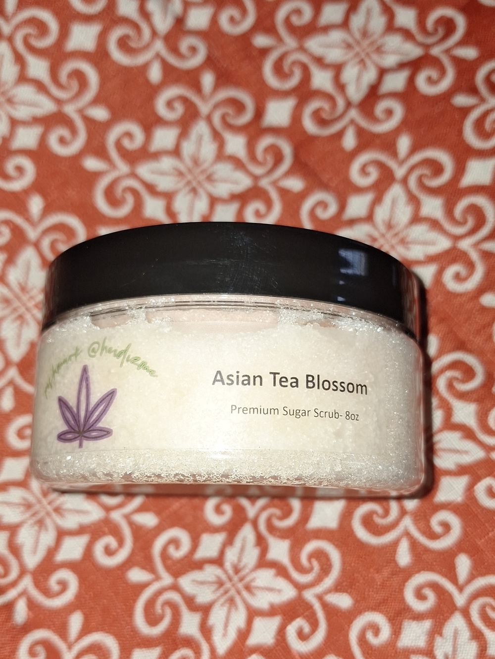Asian Tea Blossom Premium Sugar Scrub - White